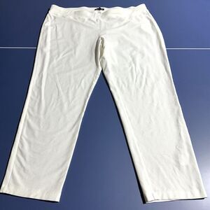 Eileen Fisher Size XL Pull On Pants Elastic Waist White Ivory